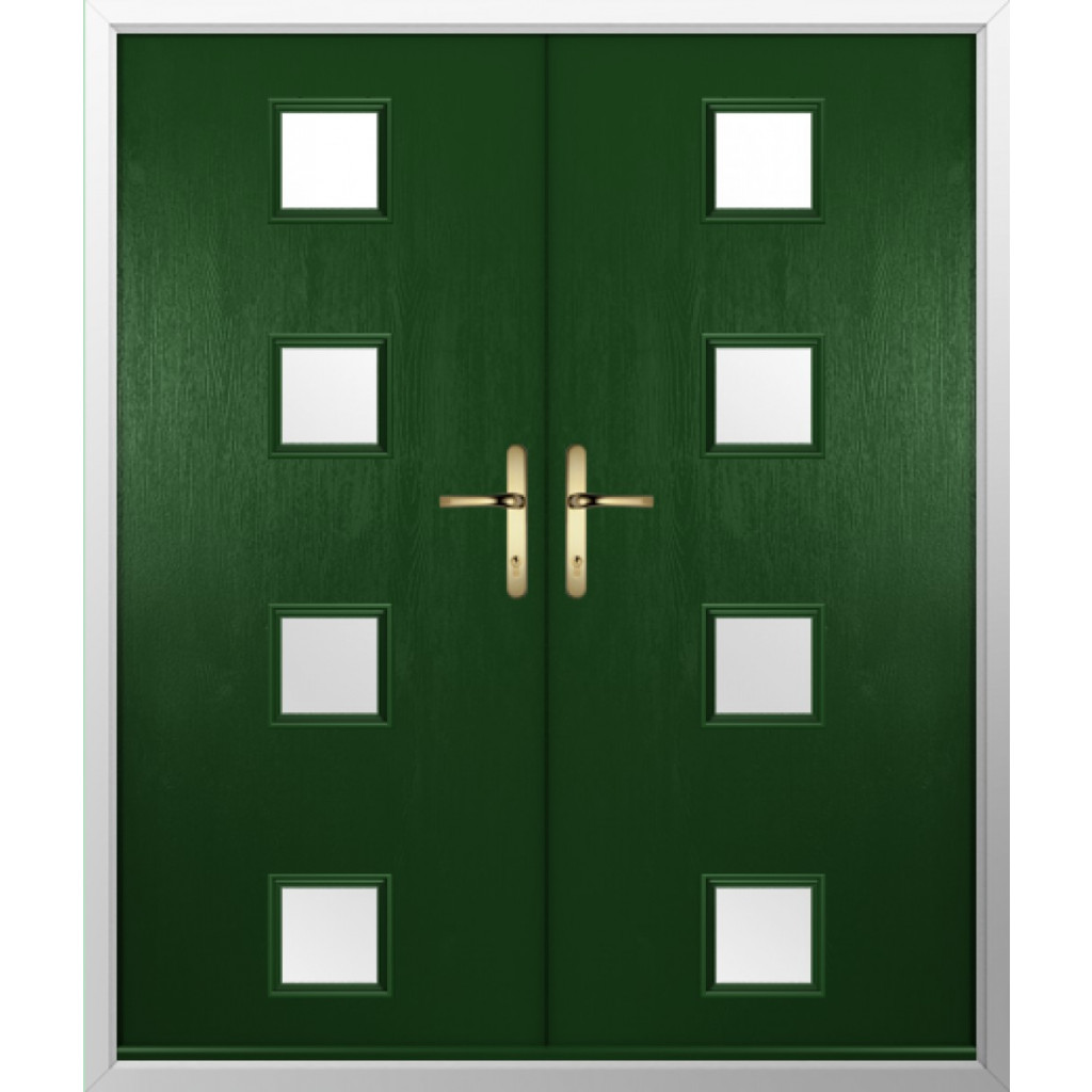 Solidor Parma Composite French Door In Green Image
