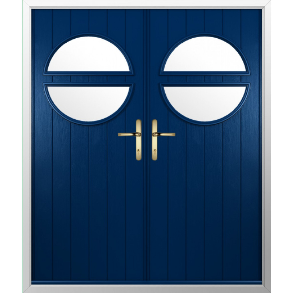 Solidor Pisa Composite French Door In Blue Image