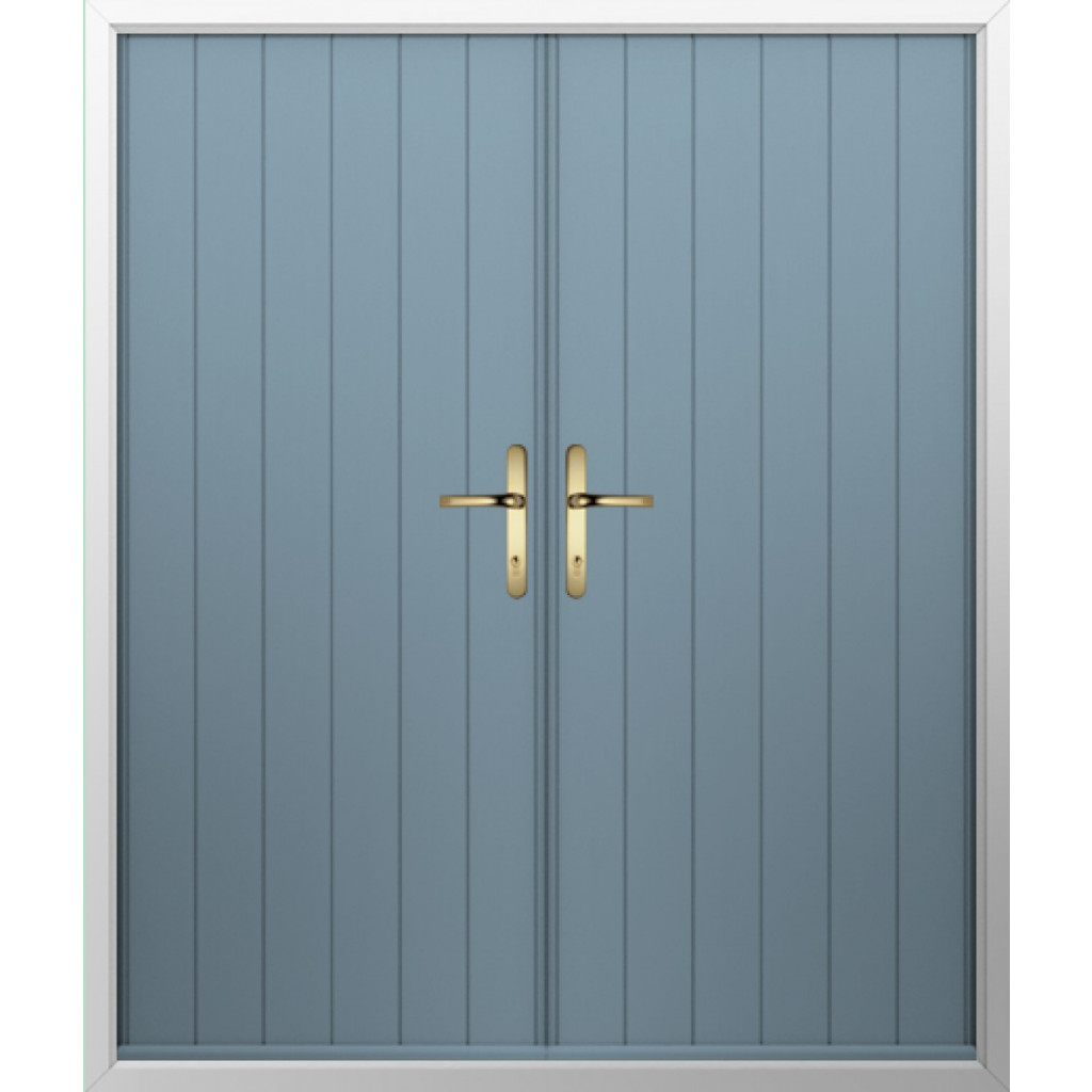 Solidor Flint Solid Composite French Door In Twilight Grey Image