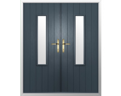Solidor Flint 5 Composite French Door