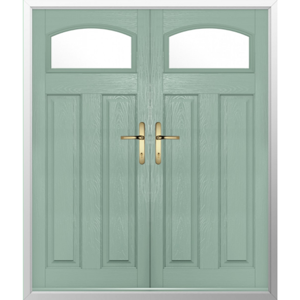 Solidor London Composite French Door In Chartwell Green Image