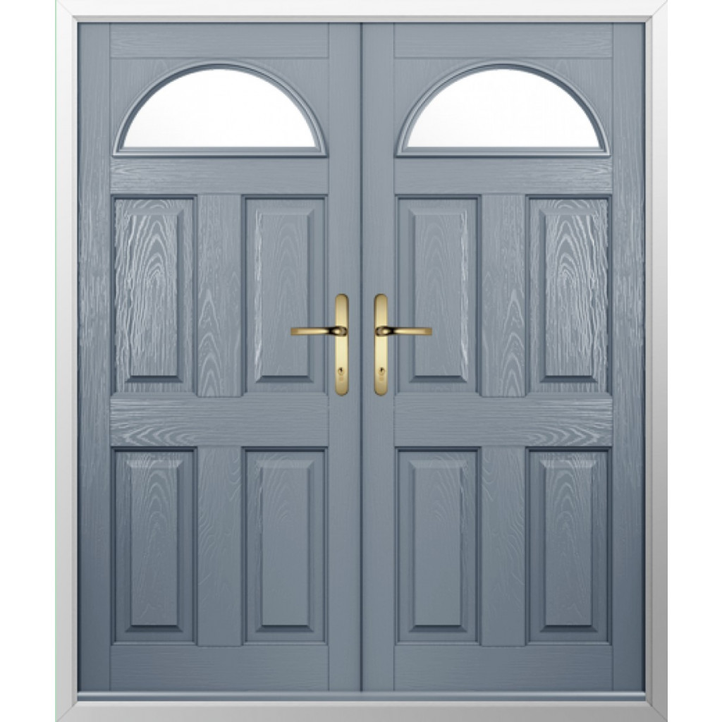 Solidor Conway 1 Composite French Door In French Grey Image