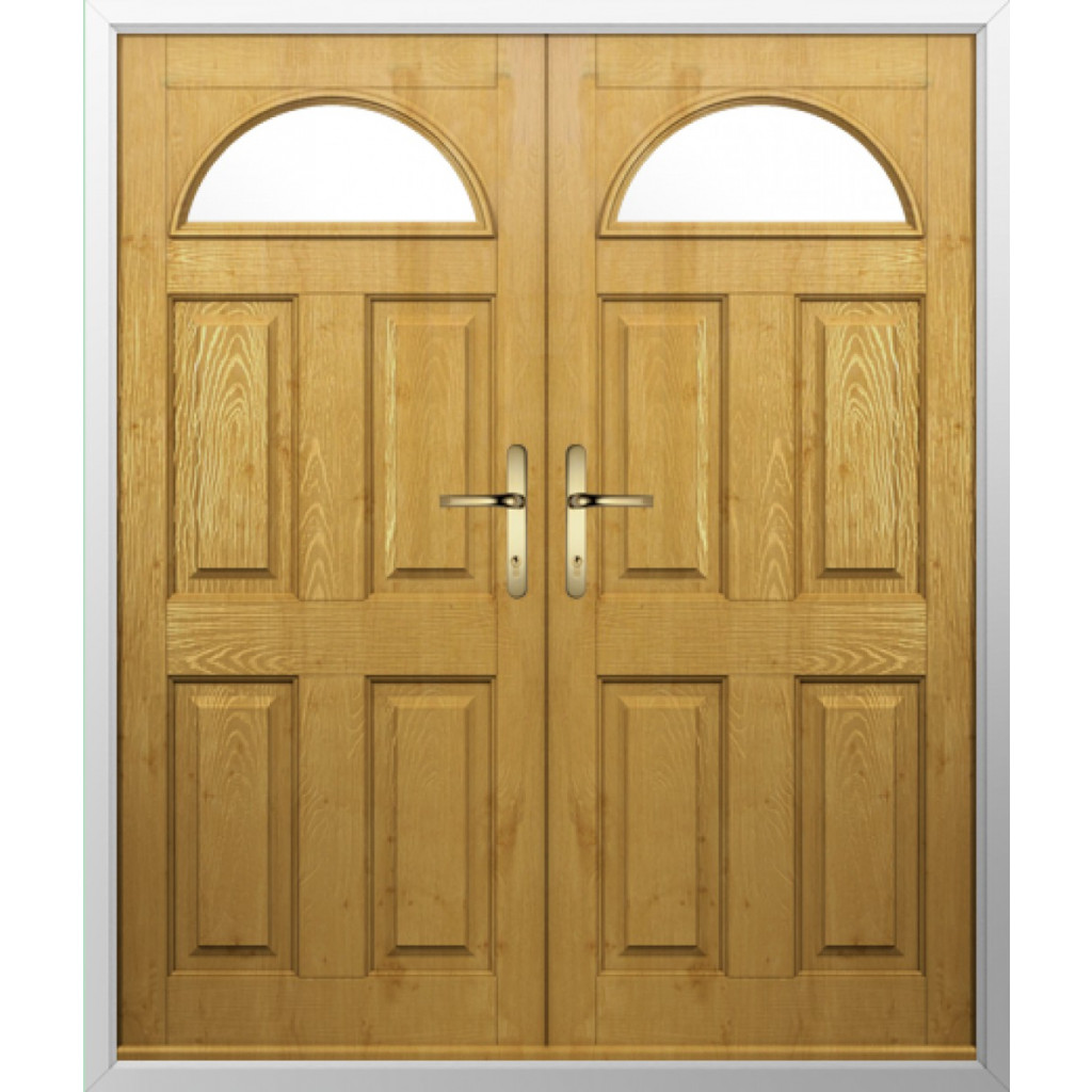 Solidor Conway 1 Composite French Door In Irish Oak Image