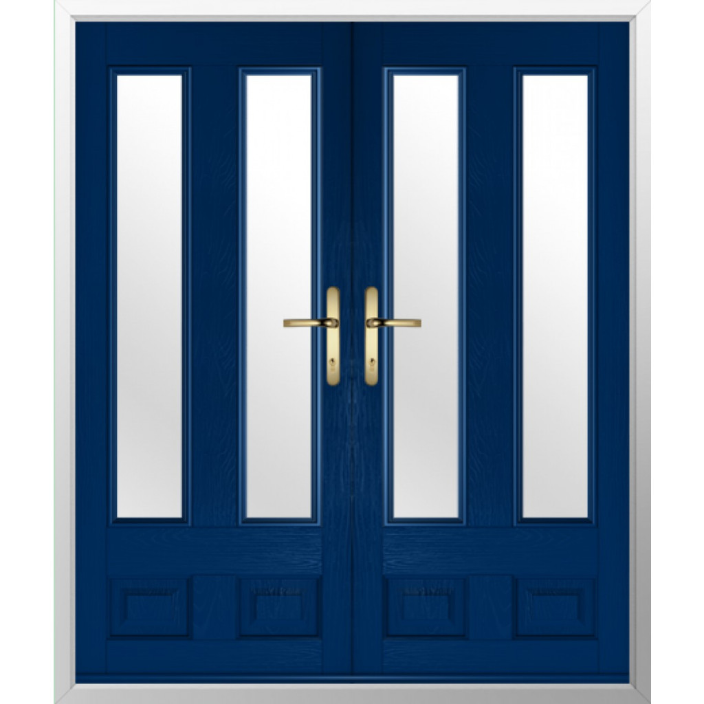 Solidor Edinburgh 2 Composite French Door In Blue Image