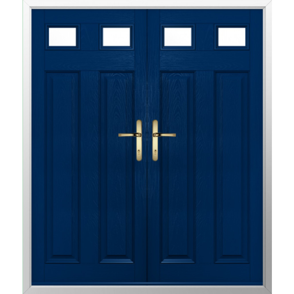 Solidor Berkley 2 Composite French Door In Blue Image