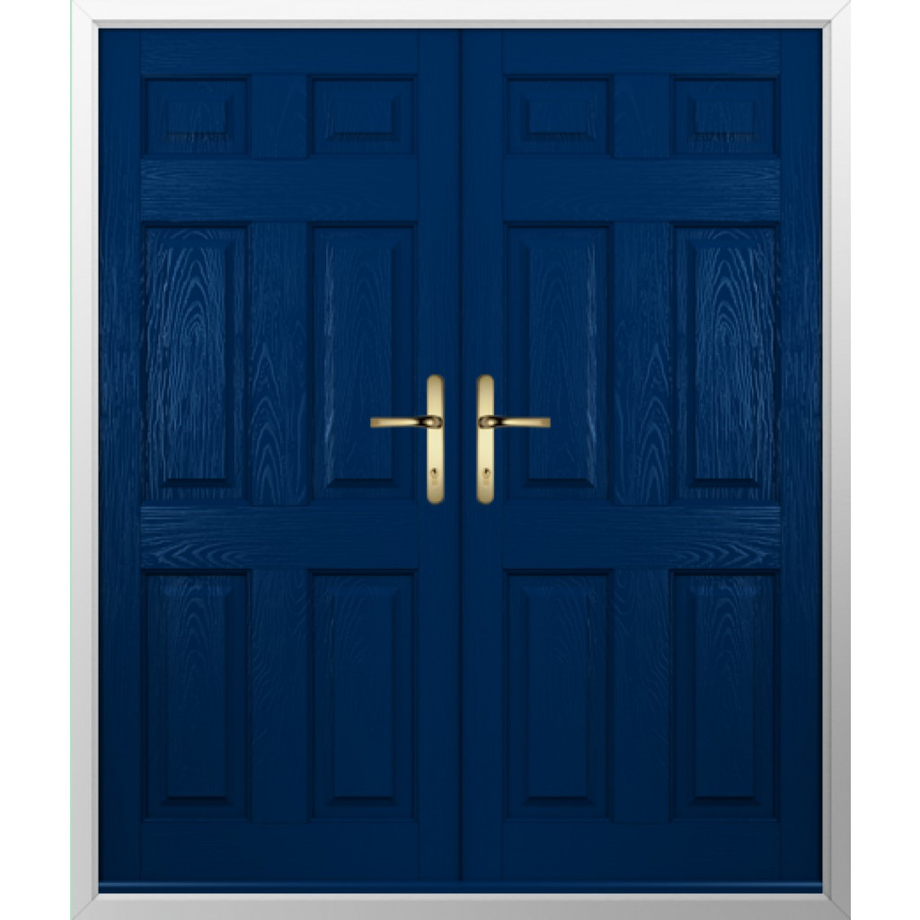 Solidor Tenby Solid Composite French Door In Blue Image