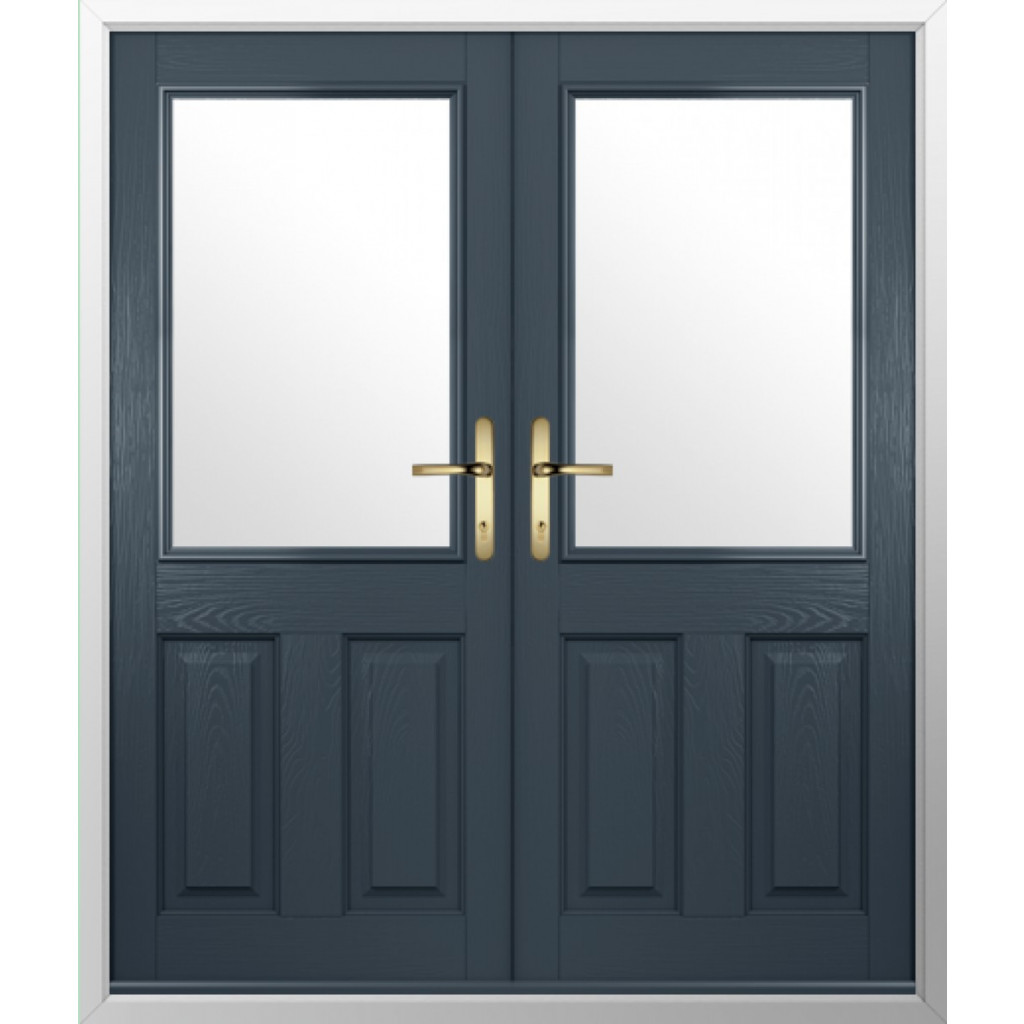 Solidor Beeston 1 Composite French Door In Anthracite Grey Image