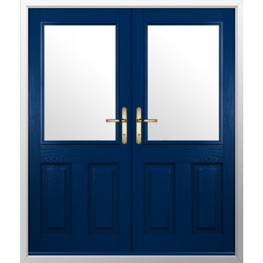 Solidor Beeston 1 Composite French Door In Blue Image