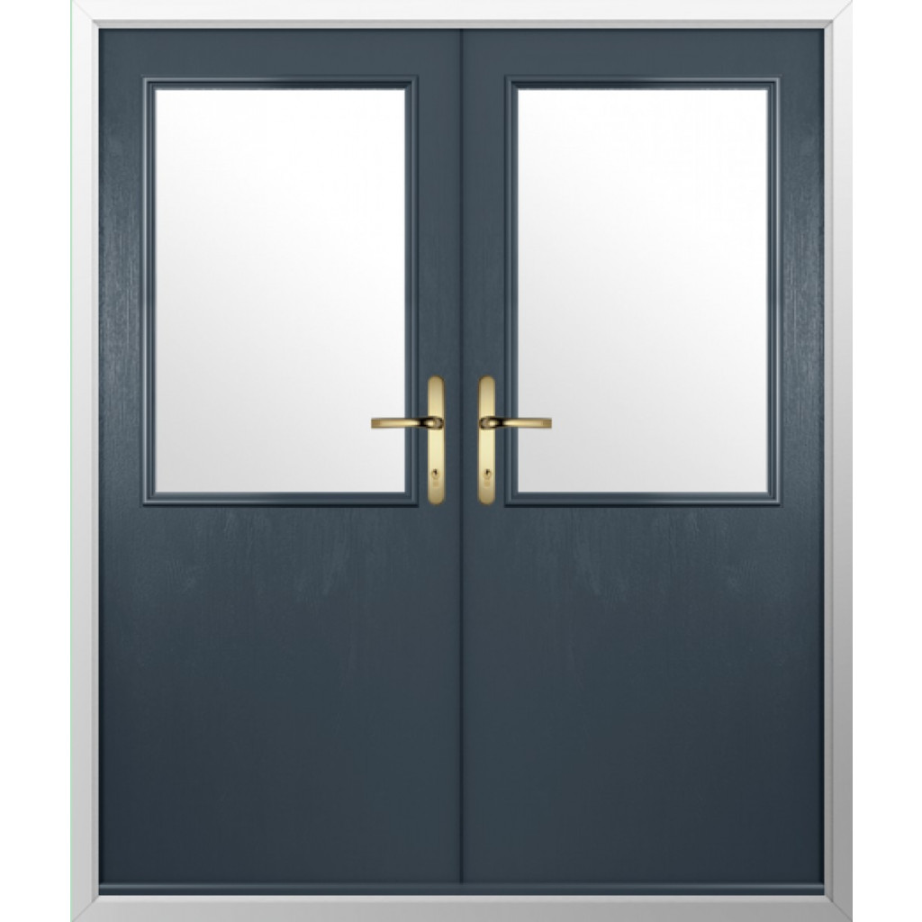 Solidor Flint Beeston Composite French Door In Anthracite Grey Image