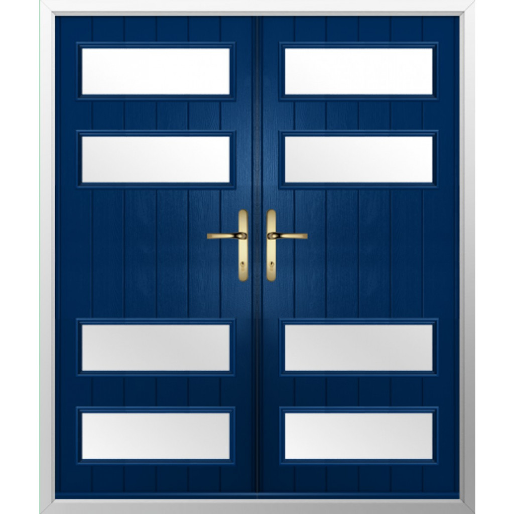 Solidor Sorrento Composite French Door In Blue Image