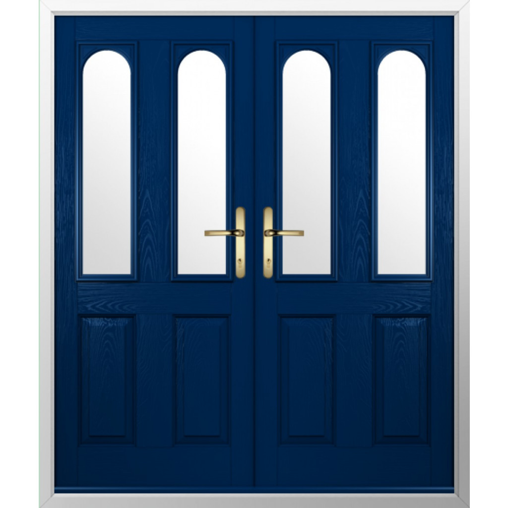 Solidor Nottingham 2 Composite French Door In Blue Image