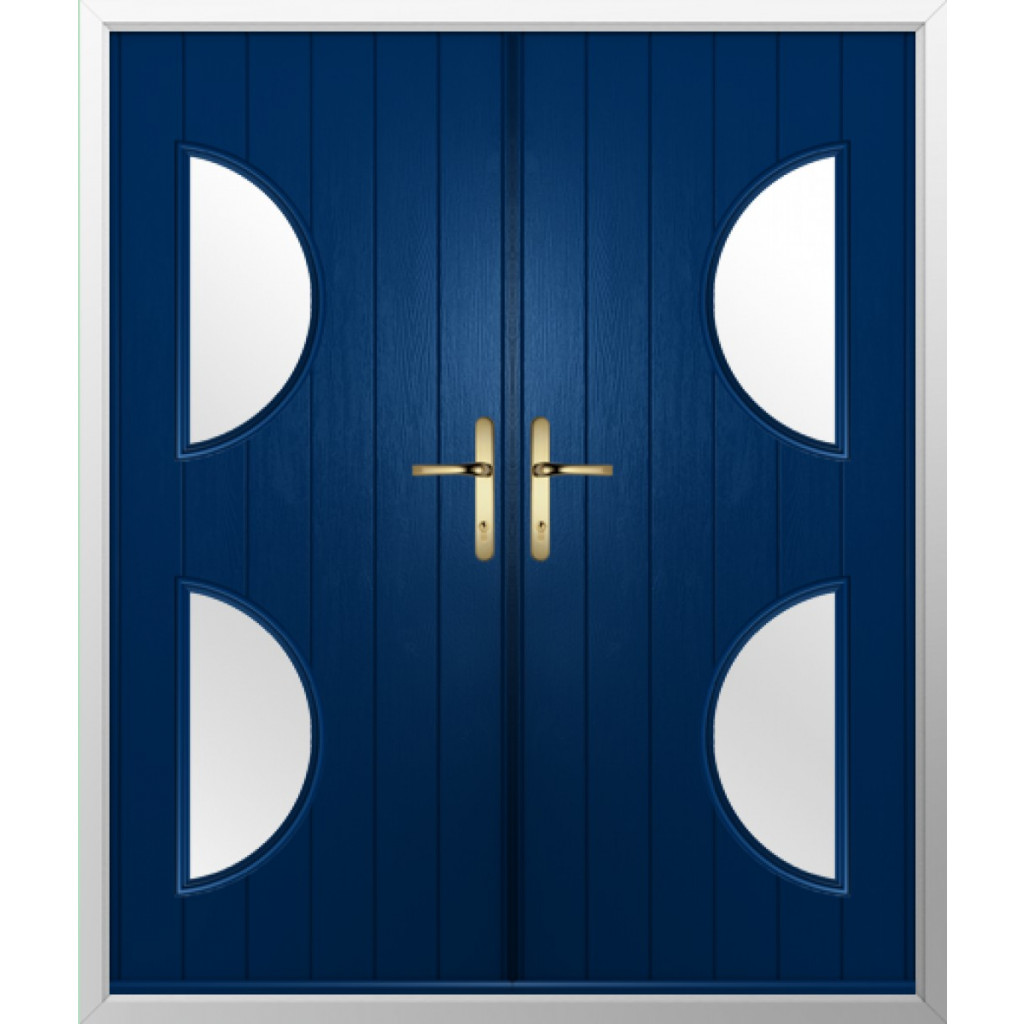 Solidor Siena Composite French Door In Blue Image