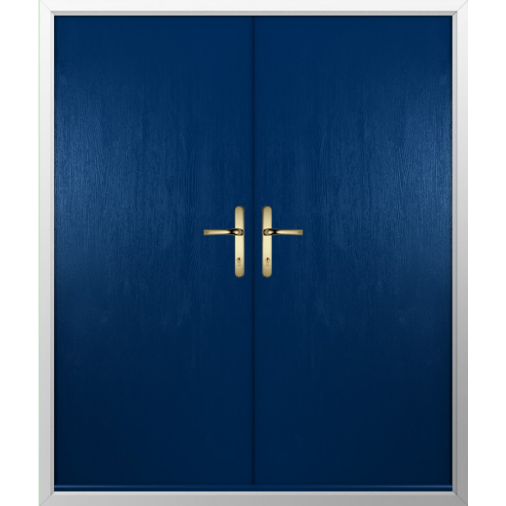 Solidor Verona Solid Composite French Door In Blue Image