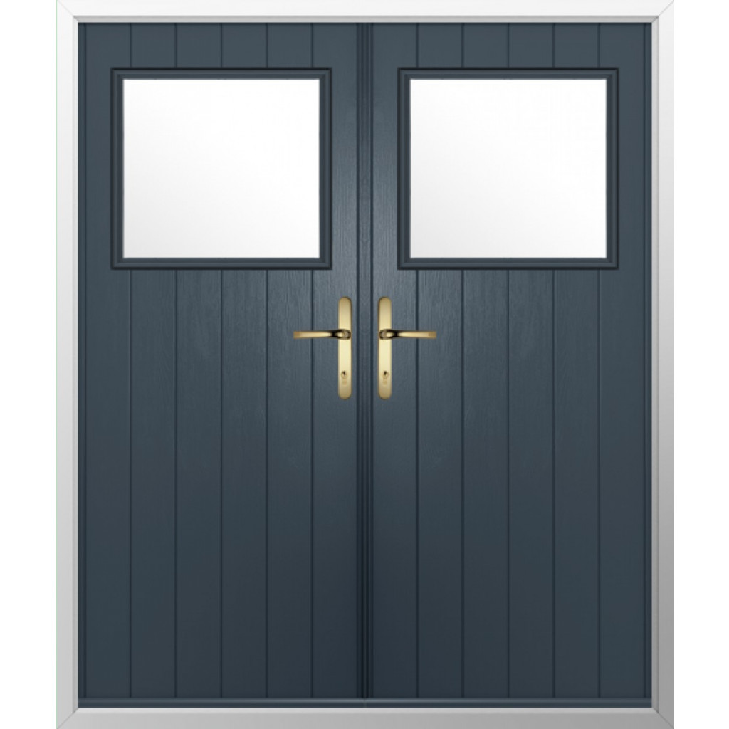 Solidor Trieste Composite French Door In Anthracite Grey Image