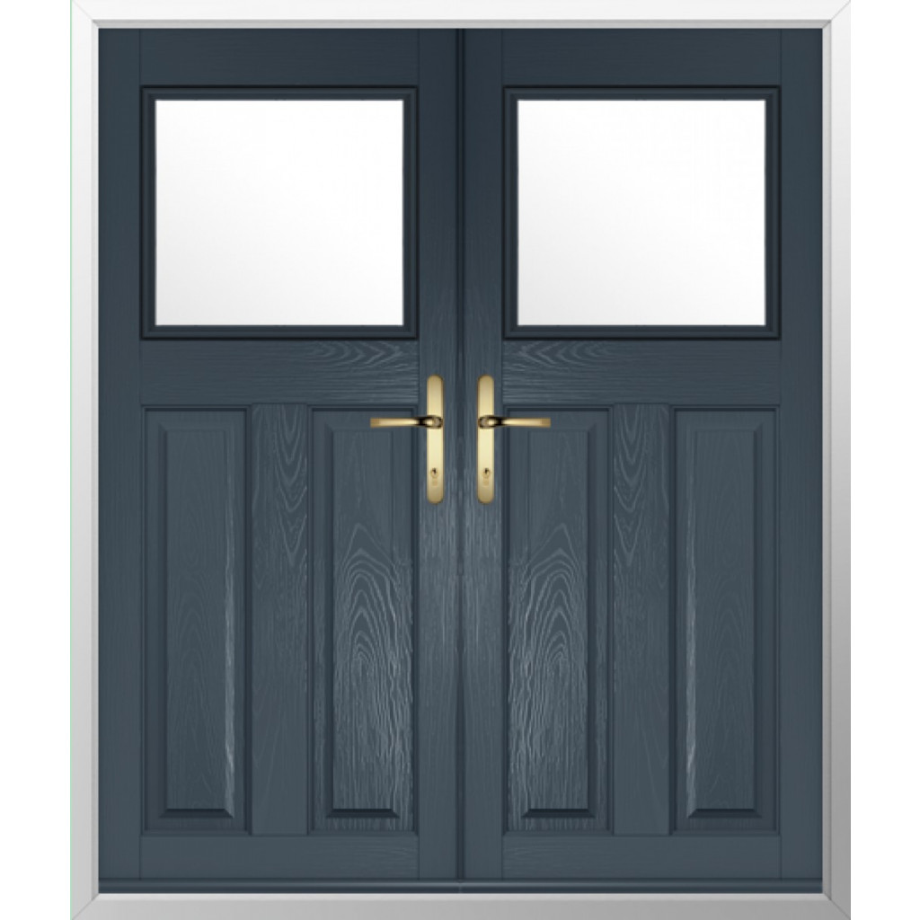 Solidor Sterling Composite French Door In Anthracite Grey Image