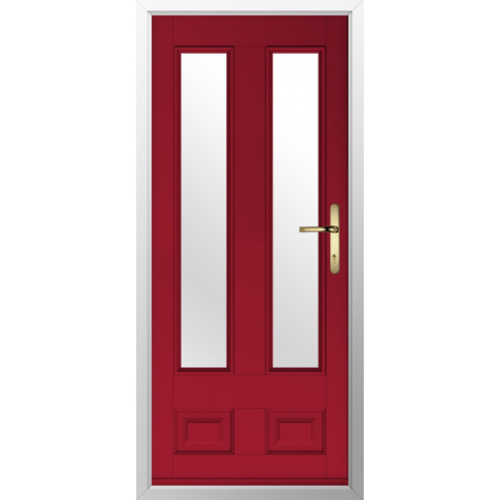 Solidor Edinburgh 2 Composite Traditional Door In Ruby Red Image