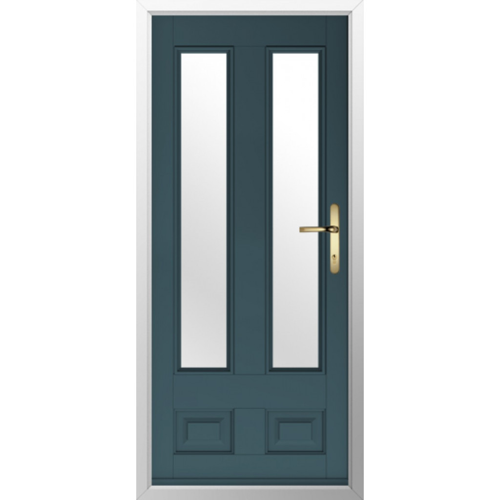 Solidor Edinburgh 2 Composite Traditional Door In Midnight Grey Image