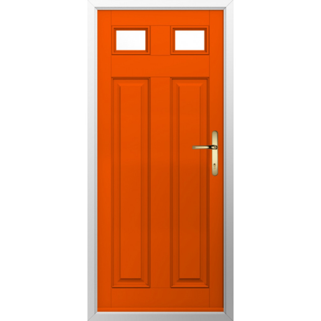 Solidor Berkley 2 Composite Traditional Door In Tangerine Image