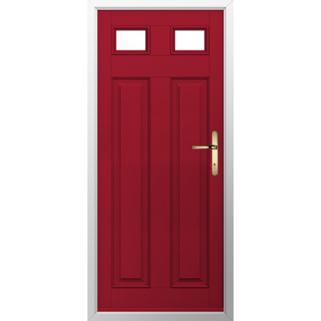 Solidor Berkley 2 Composite Traditional Door In Ruby Red Image