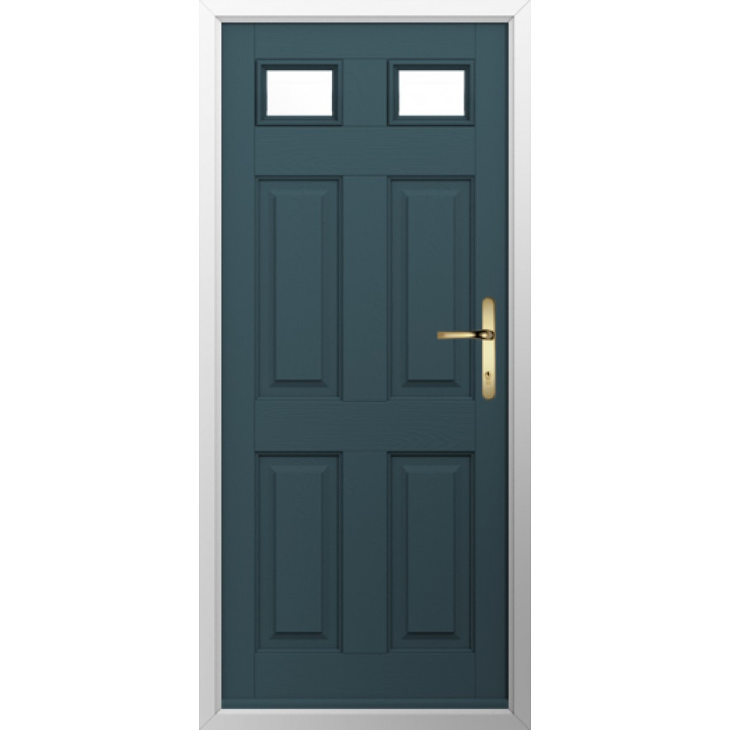 Solidor Tenby 2 Composite Traditional Door In Midnight Grey Image