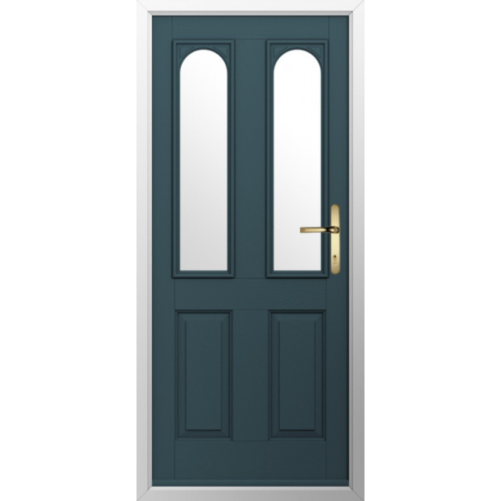 Solidor Nottingham 2 Composite Traditional Door In Midnight Grey Image
