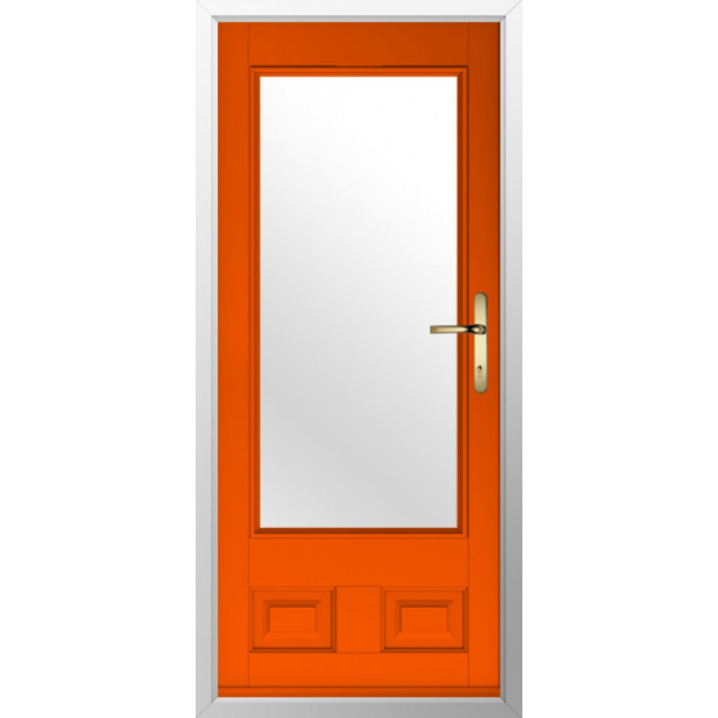 Solidor Alnwick Composite Traditional Door In Tangerine Image