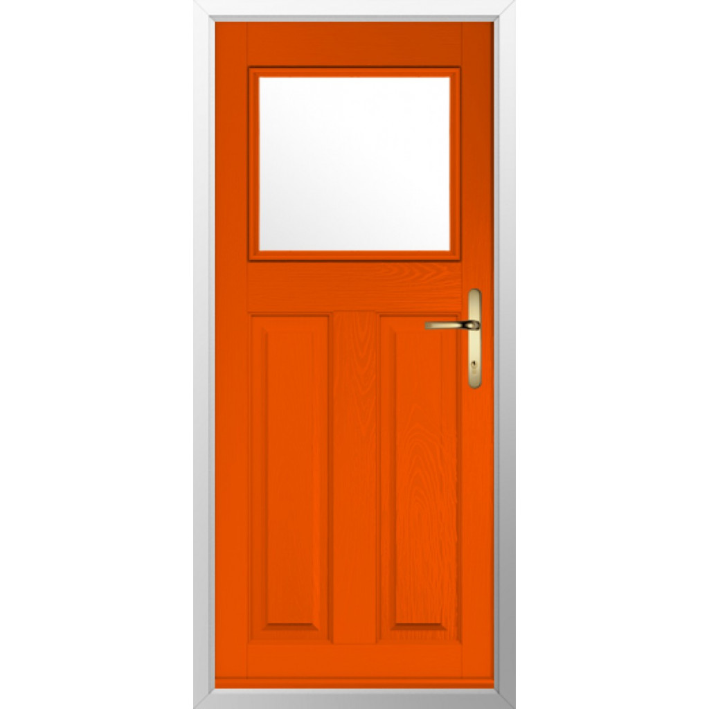 Solidor Sterling Composite Traditional Door In Tangerine Image