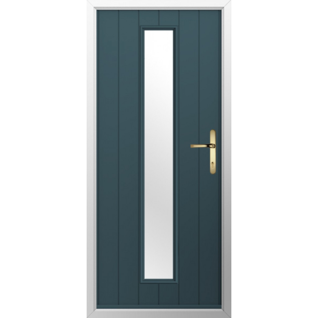 Solidor Amalfi Composite Contemporary Door In Midnight Grey Image