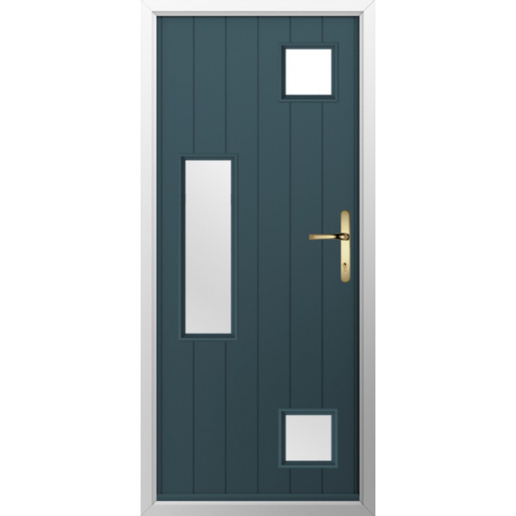 Solidor Messina Composite Contemporary Door In Midnight Grey Image