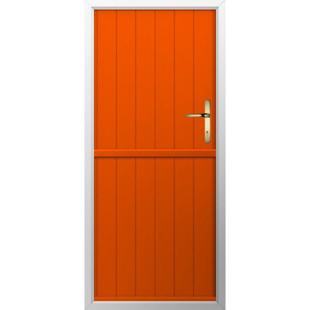 Solidor Flint Solid Composite Stable Door In Tangerine Image
