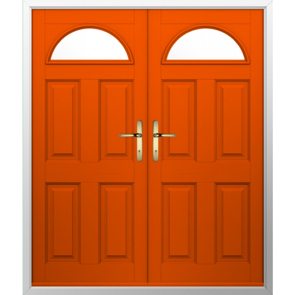 Solidor Conway 1 Composite French Door In Tangerine Image