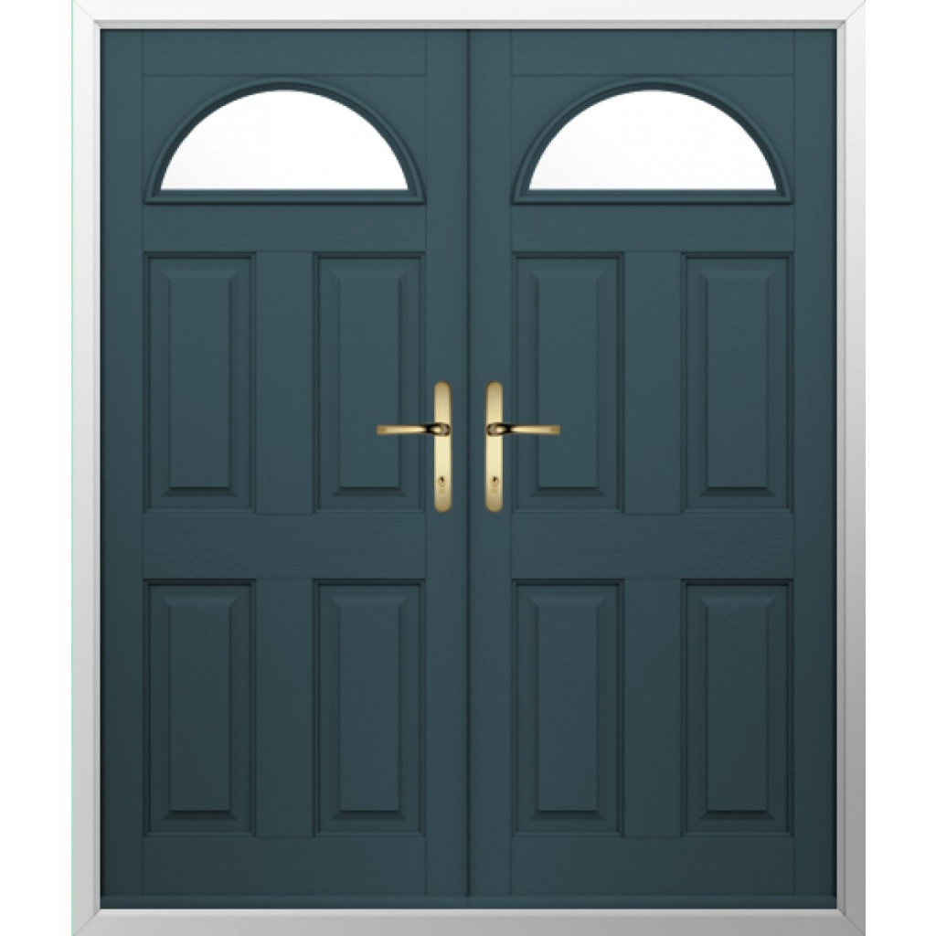Solidor Conway 1 Composite French Door In Midnight Grey Image