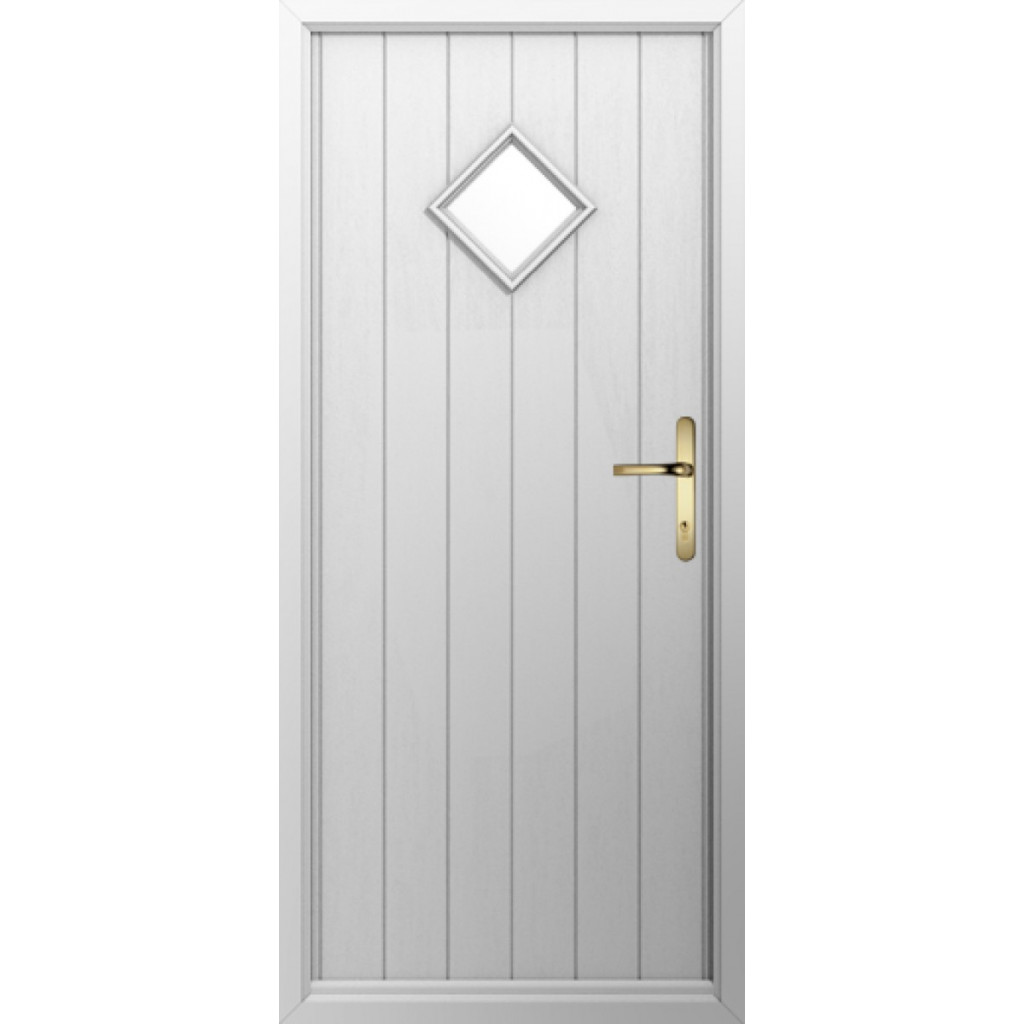Solidor Flint 1 Composite Traditional Door In White Image