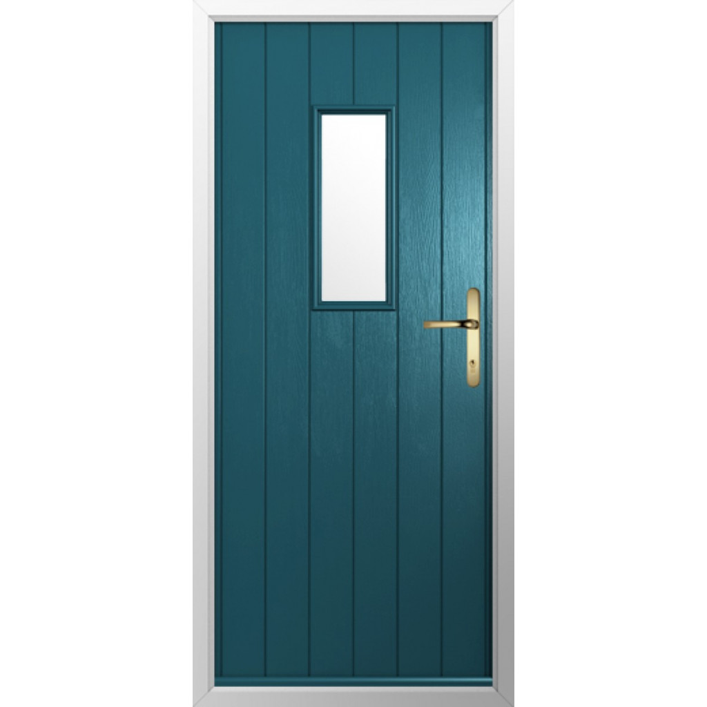 Solidor Flint 2 Composite Traditional Door In Peacock Blue Image