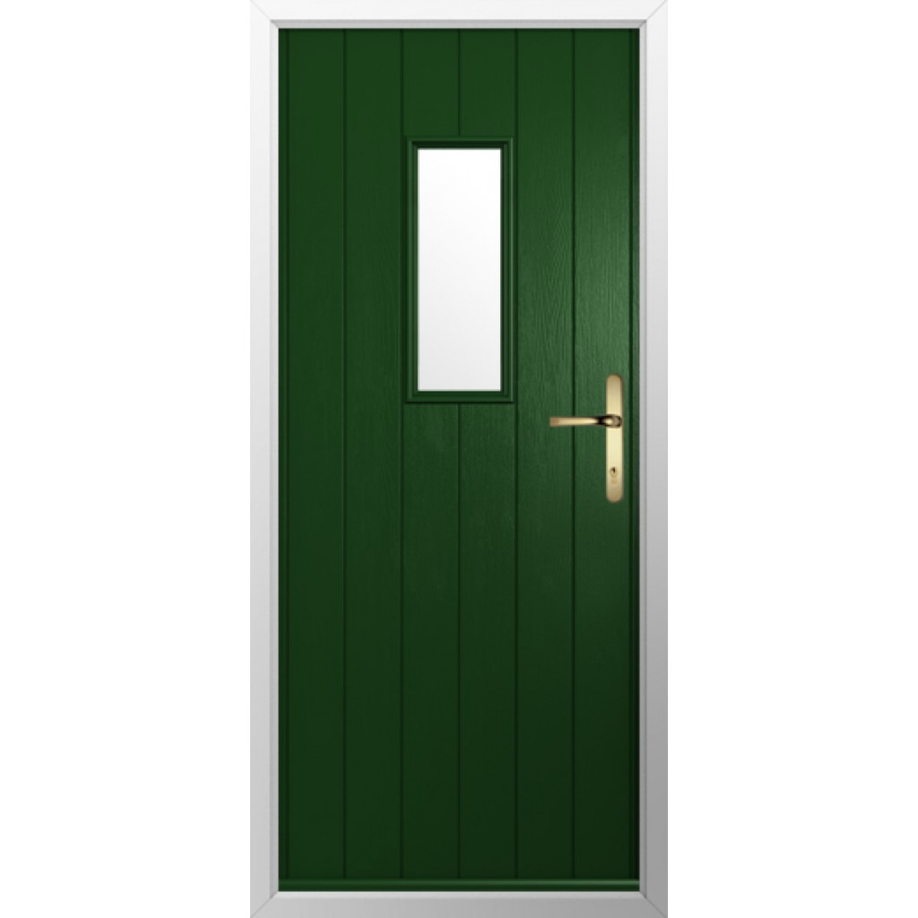 Solidor Flint 2 Composite Traditional Door In Green Image