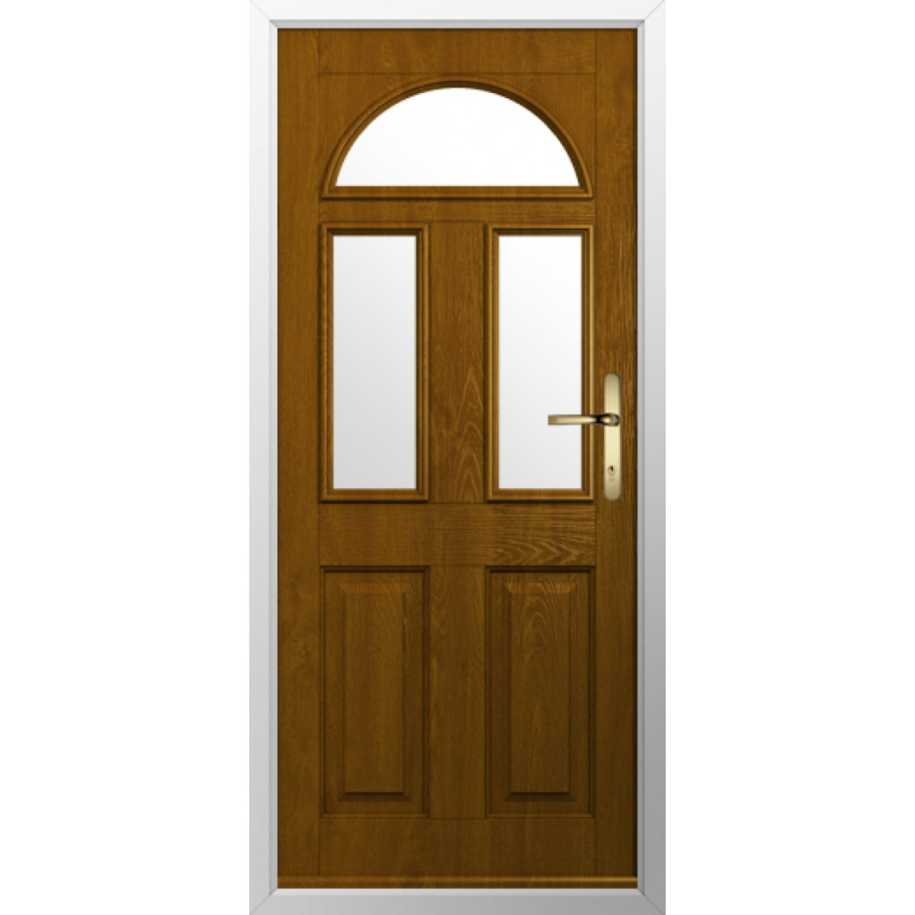 Solidor Conway 3 Composite Traditional Door In Oak Image