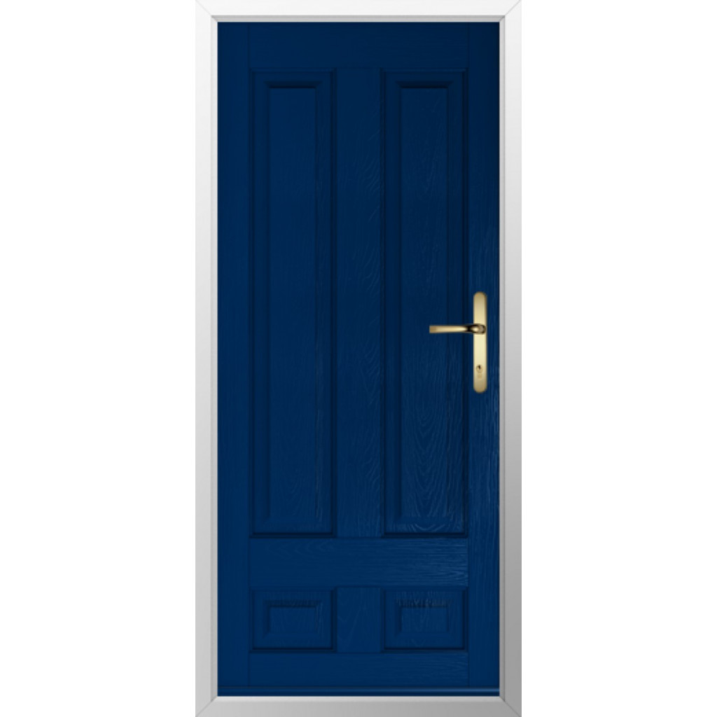 Solidor Edinburgh Solid Composite Traditional Door In Blue Image