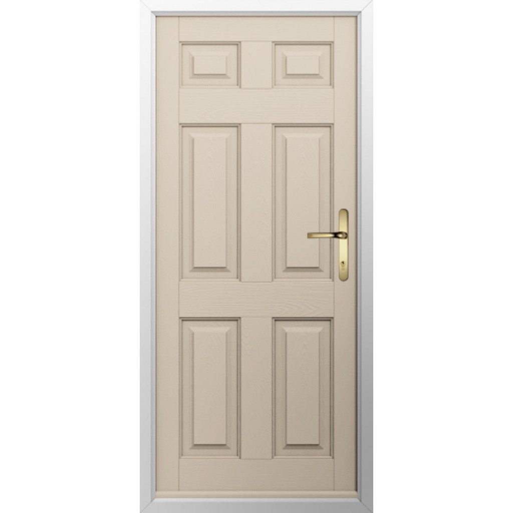 Solidor Tenby Solid Composite Traditional Door In Cream Image