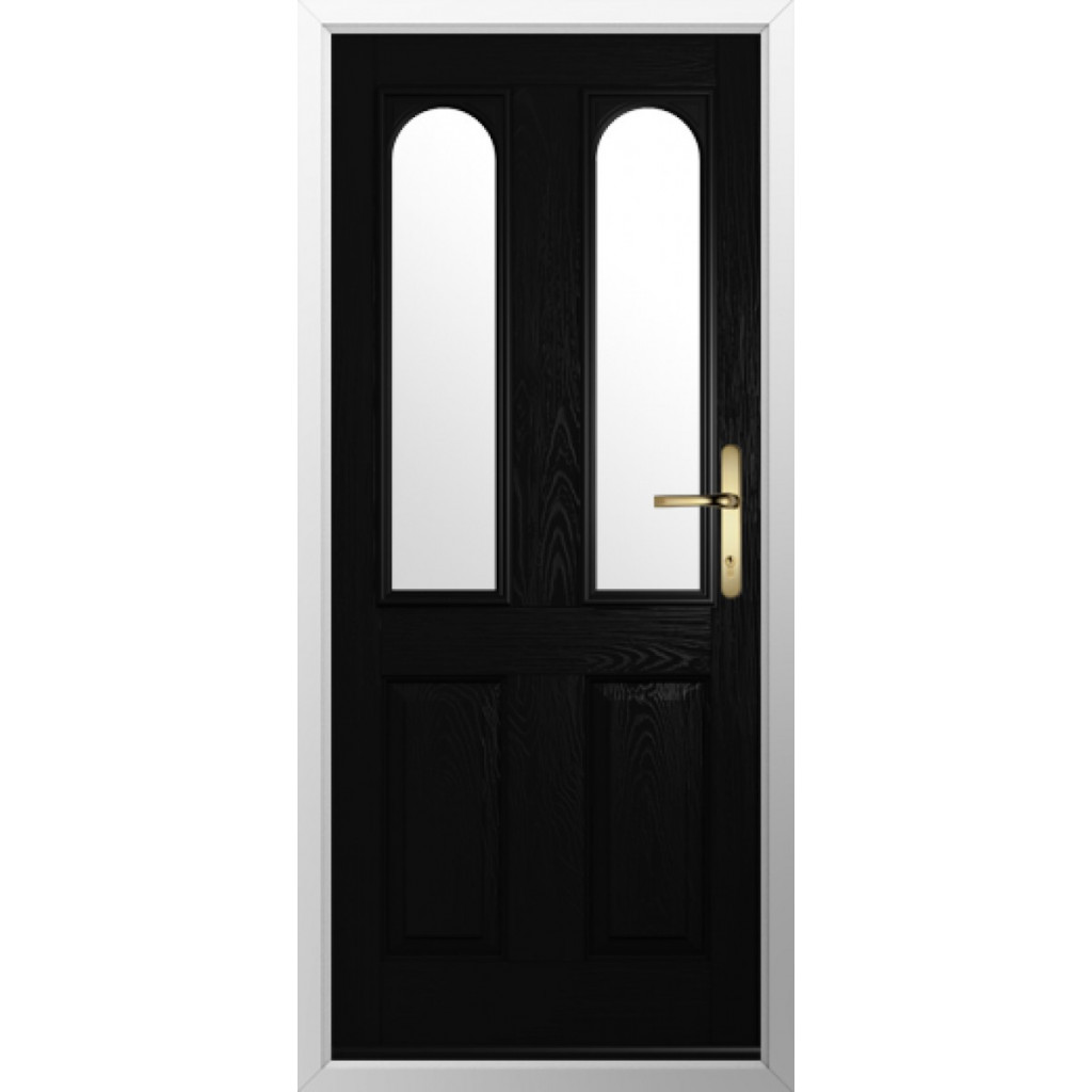 Solidor Nottingham 2 Composite Traditional Door In Black Image