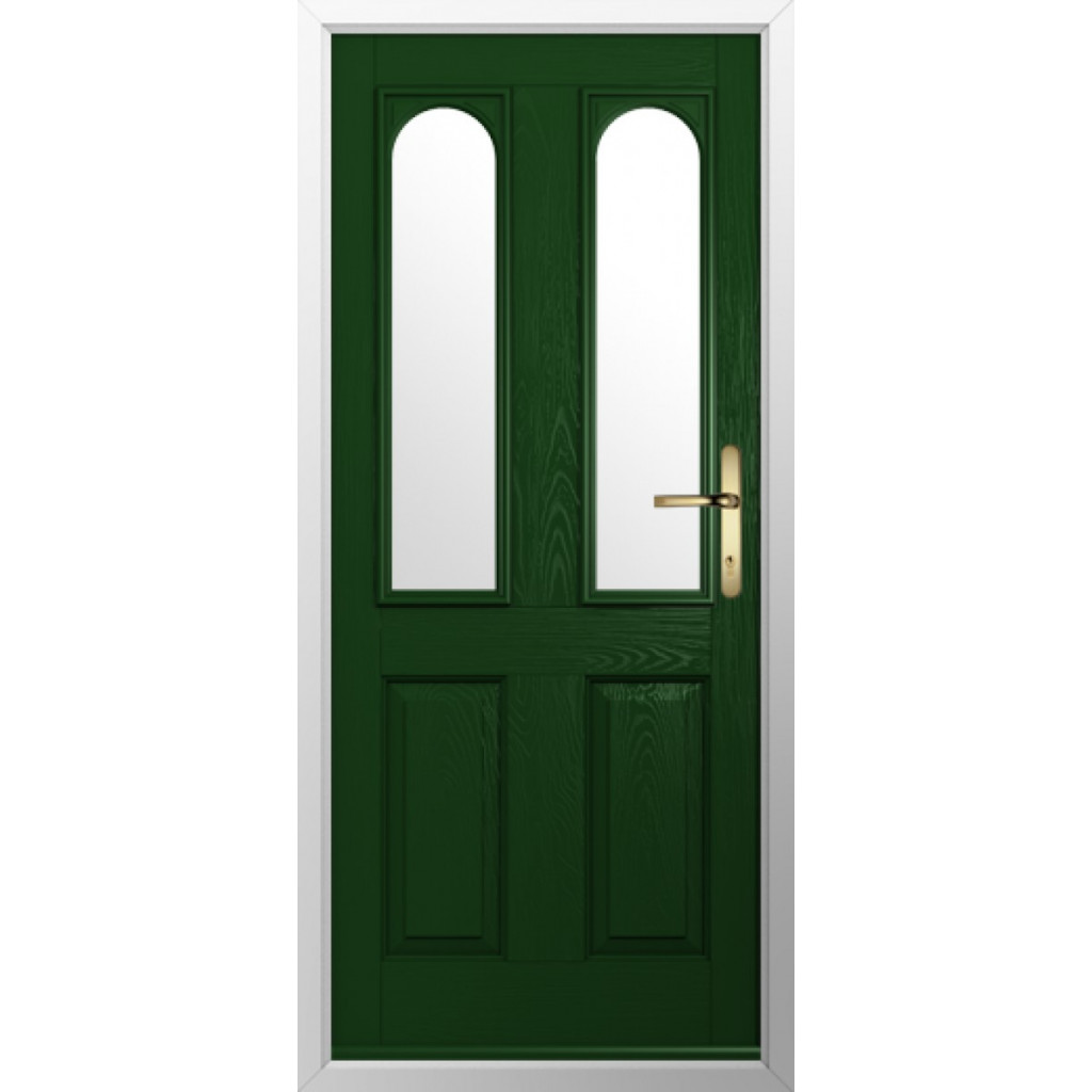 Solidor Nottingham 2 Composite Traditional Door In Green Image