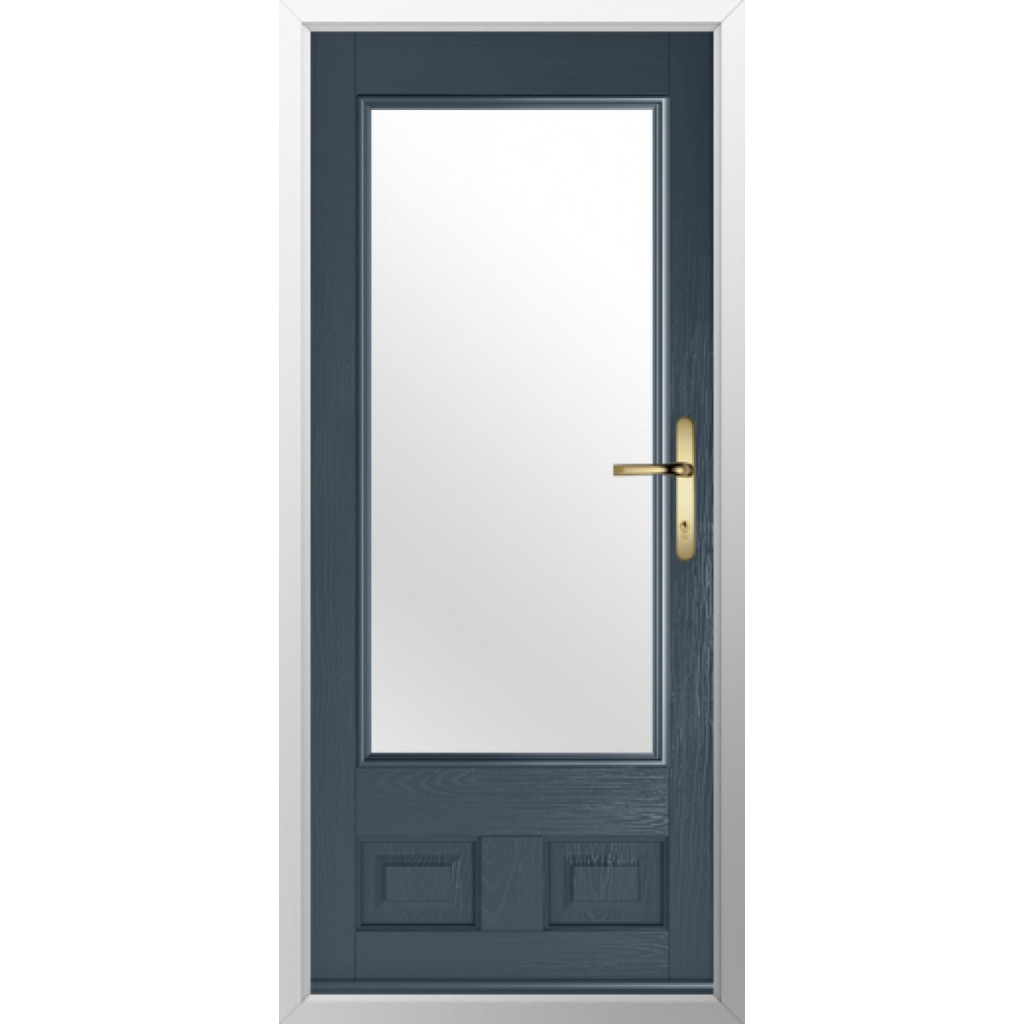 Solidor Alnwick Composite Traditional Door In Anthracite Grey Image
