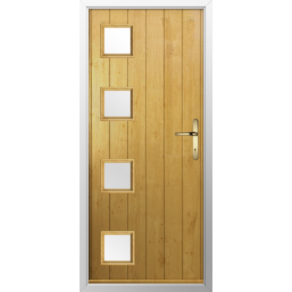 Solidor Milano Composite Contemporary Door In Irish Oak Image