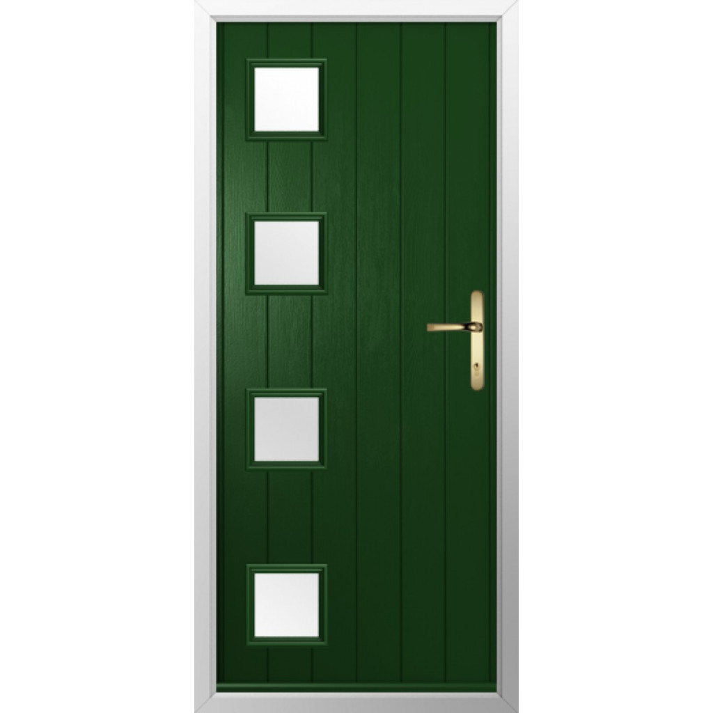 Solidor Milano Composite Contemporary Door In Green Image