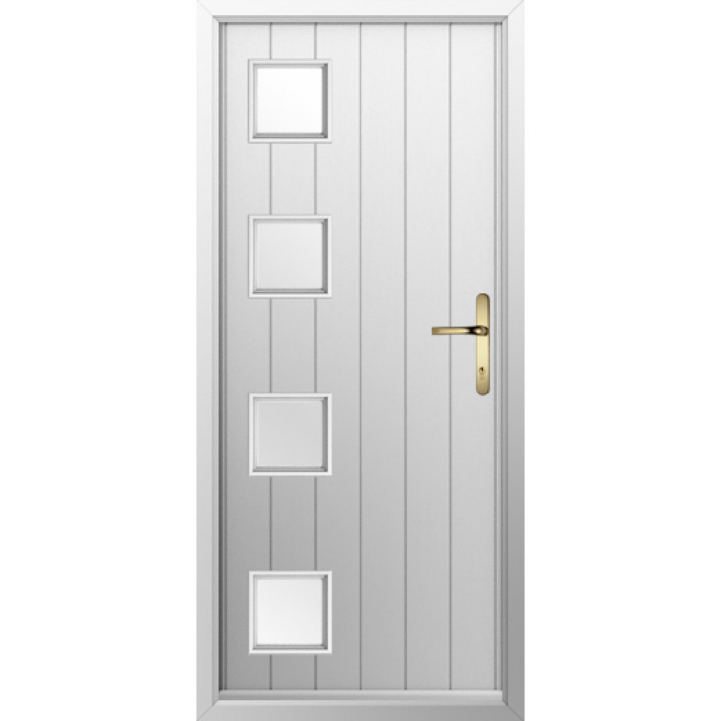 Solidor Milano Composite Contemporary Door In White Image