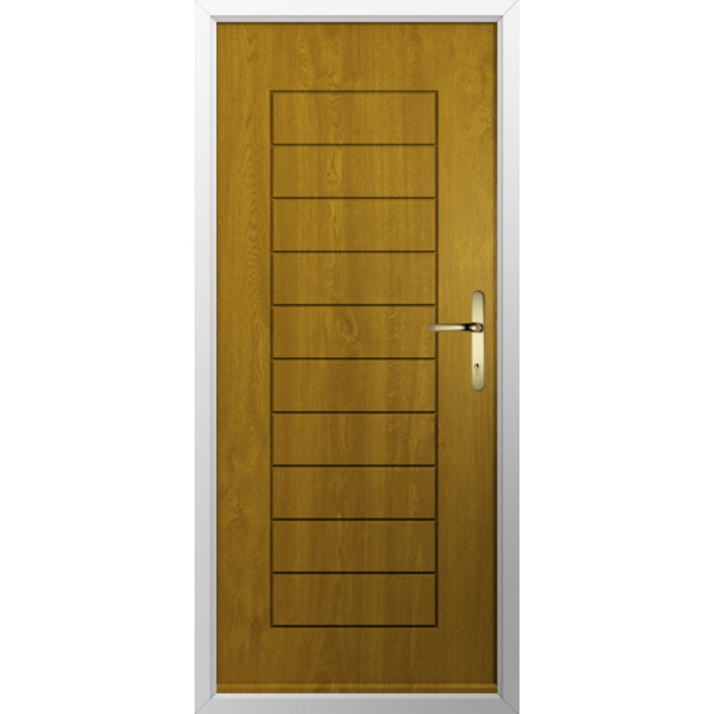 Solidor Palermo Solid Composite Contemporary Door In Oak Image