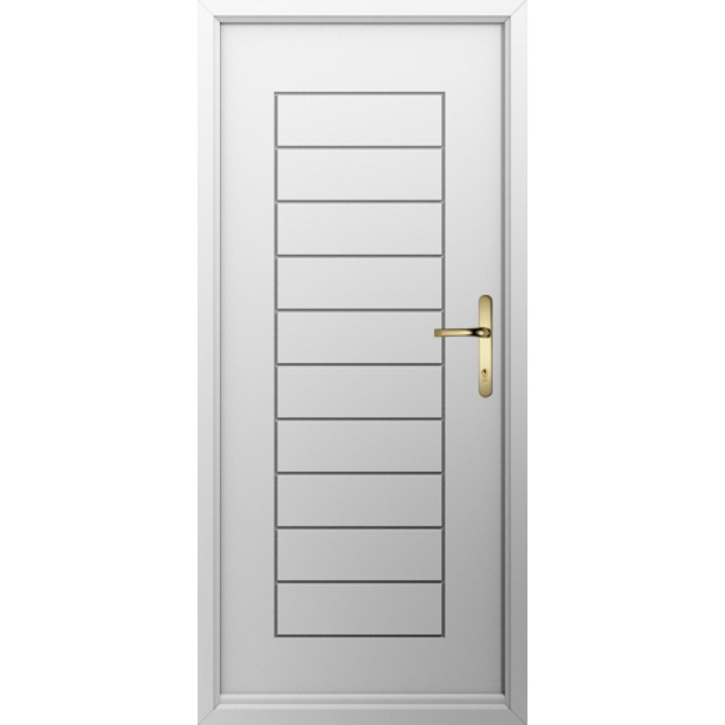 Solidor Palermo Solid Composite Contemporary Door In Foiled White Image