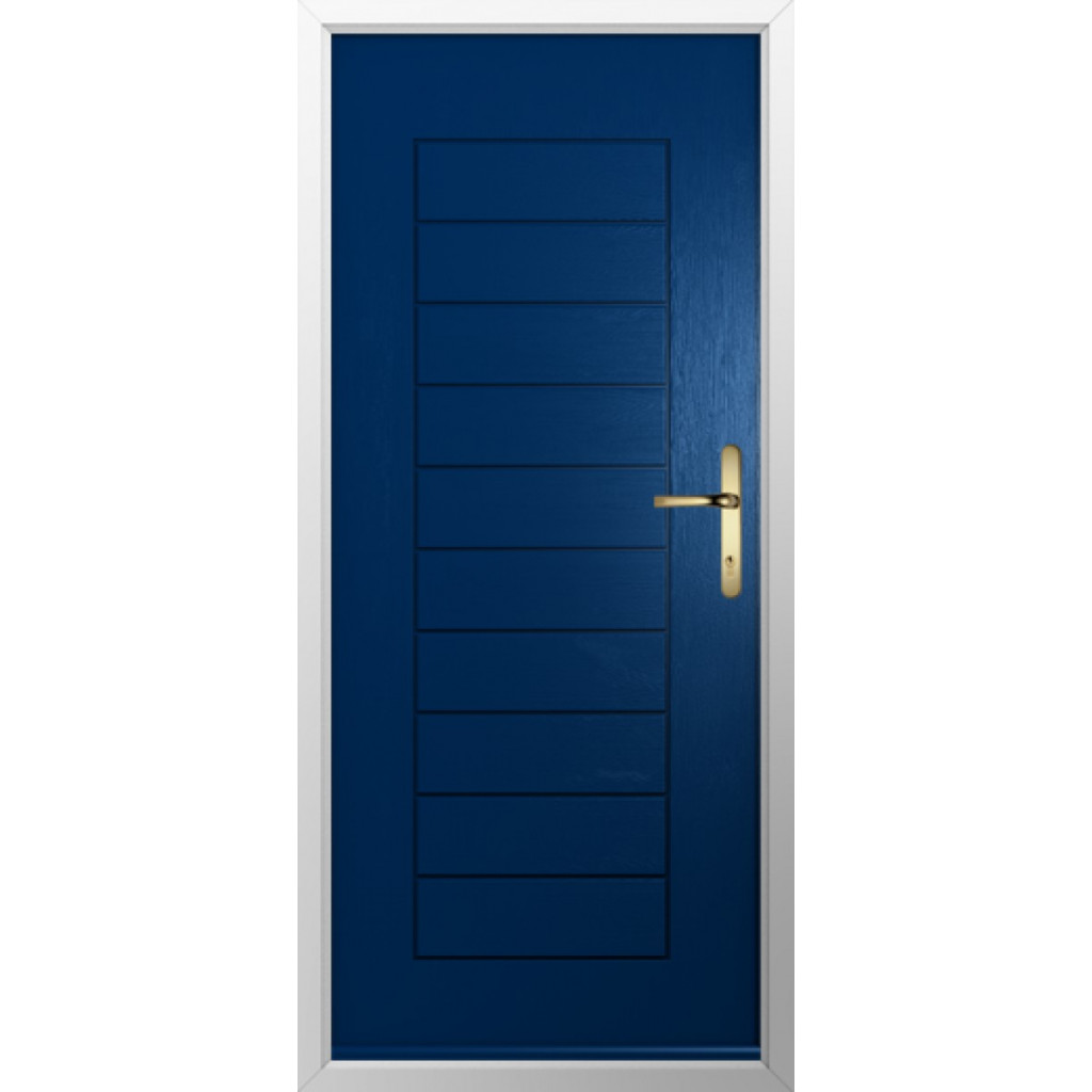 Solidor Palermo Solid Composite Contemporary Door In Blue Image