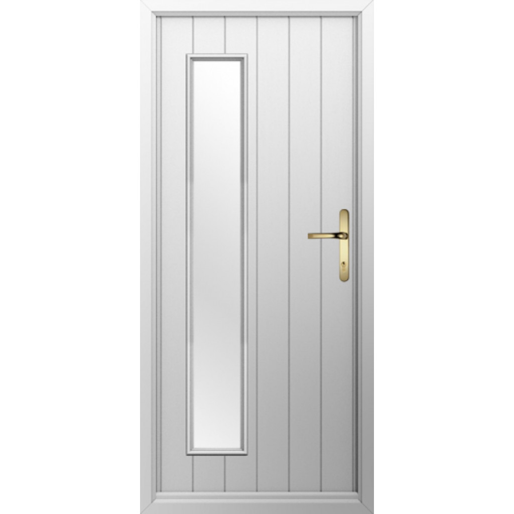 Solidor Brescia Composite Contemporary Door In Foiled White Image