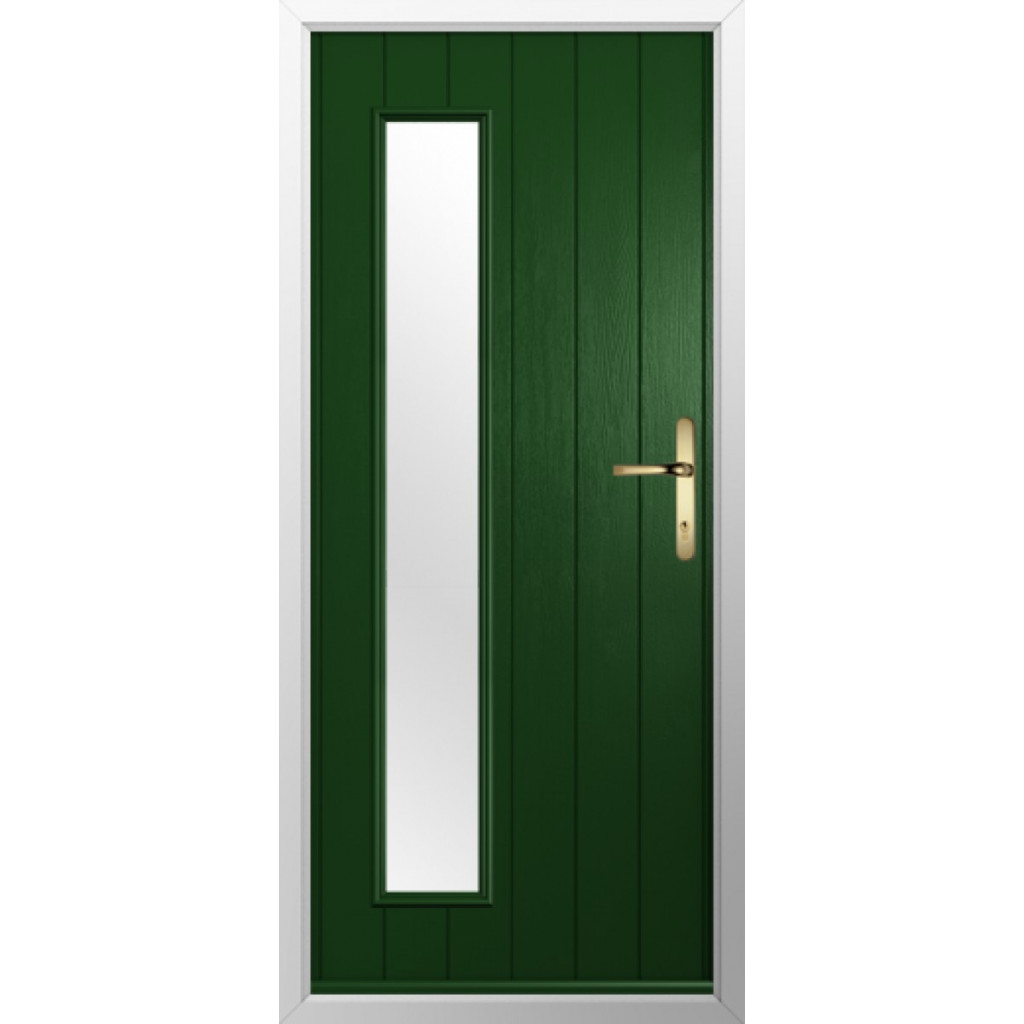 Solidor Brescia Composite Contemporary Door In Green Image