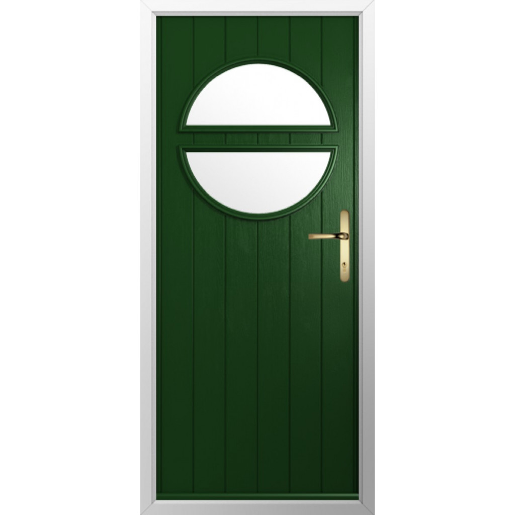 Solidor Pisa Composite Contemporary Door In Green Image